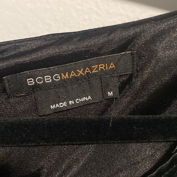 BCBG Maxazria satin black and white dress, 017 - Picture 2 of 4